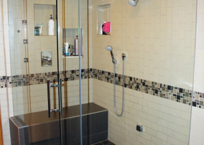 Modern steam shower glass scottsdale
