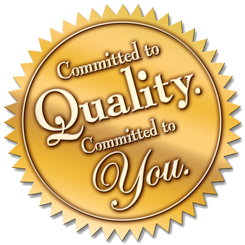 Quality committed logo